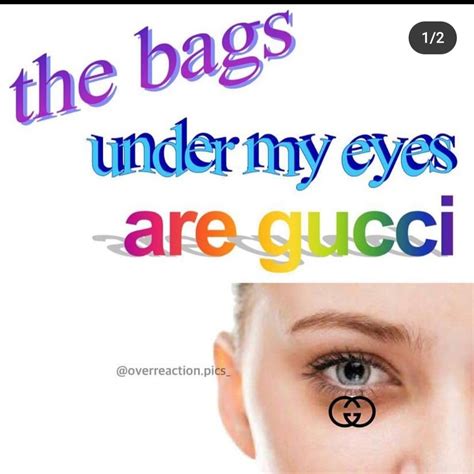 gucci under eyes.